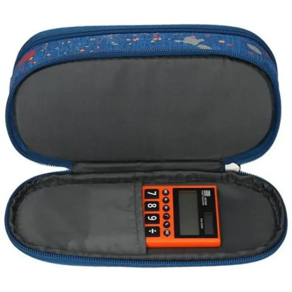 Spirit: Penar oval cu buline vopsea model denim albastru 23x10cm imaginea 4