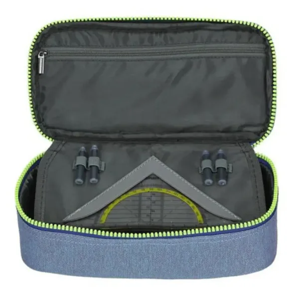 Spirit: penar oval culoarea jeans 23x10x5,5cm imaginea 2