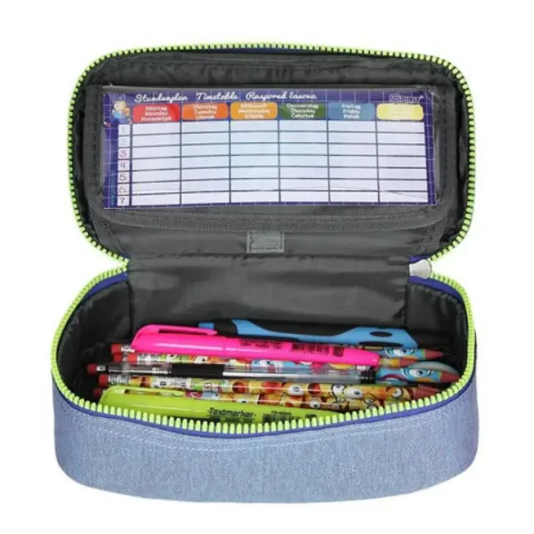 Spirit: penar oval culoarea jeans 23x10x5,5cm imaginea 3
