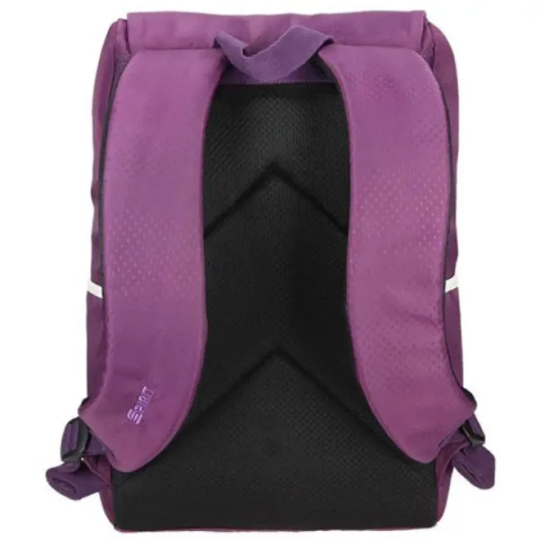 Spirit: Rucsac de culoare purpurie cu bretele albe 47x33x17cm imaginea 3