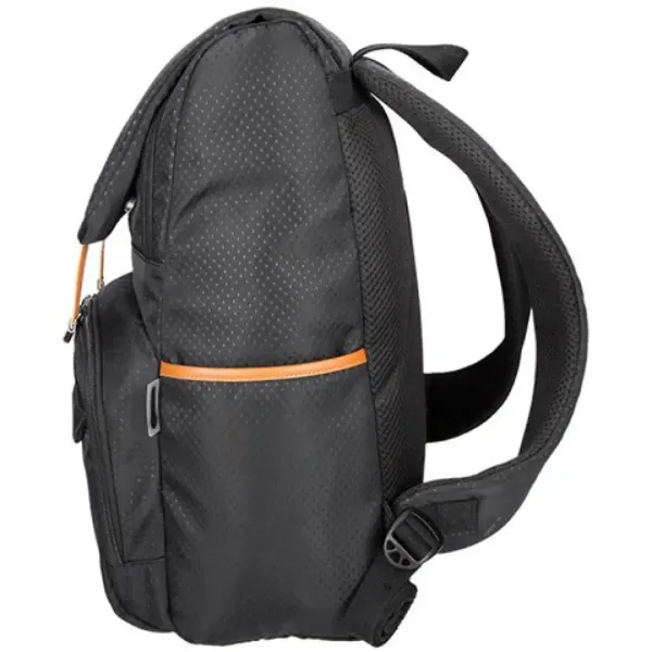 Spirit: Rucsac negru cu model și bretele bej 47x33x17cm imaginea 2