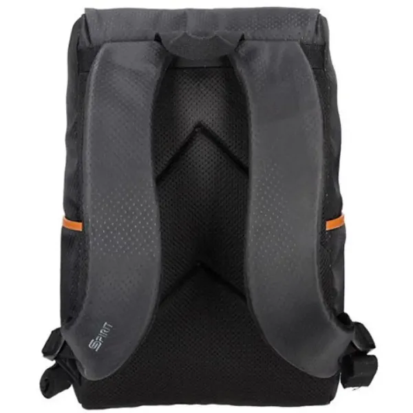 Spirit: Rucsac negru cu model și bretele bej 47x33x17cm imaginea 3