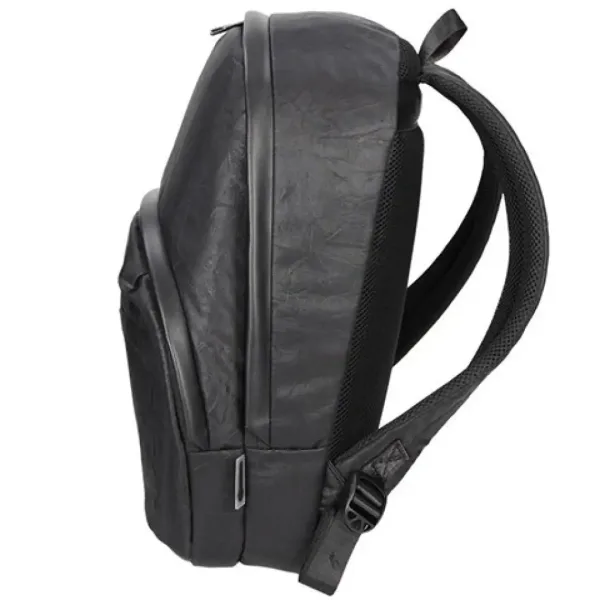 Spirit: Rucsac negru din piele artificială cu trei compartimente 41x33x7,5cm imaginea 2