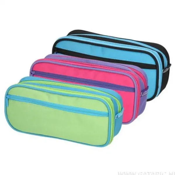 Spirit: Shell penar colorat oval cu trei buzunare mai multe variante 21x6cm imaginea 1