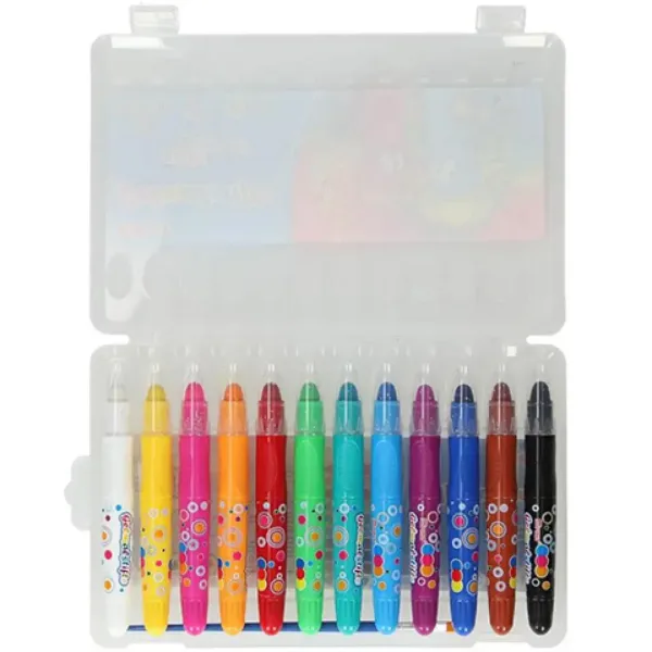 Spirit: Silky cretă cerată în suport plastic 12 bucăți set imaginea 2