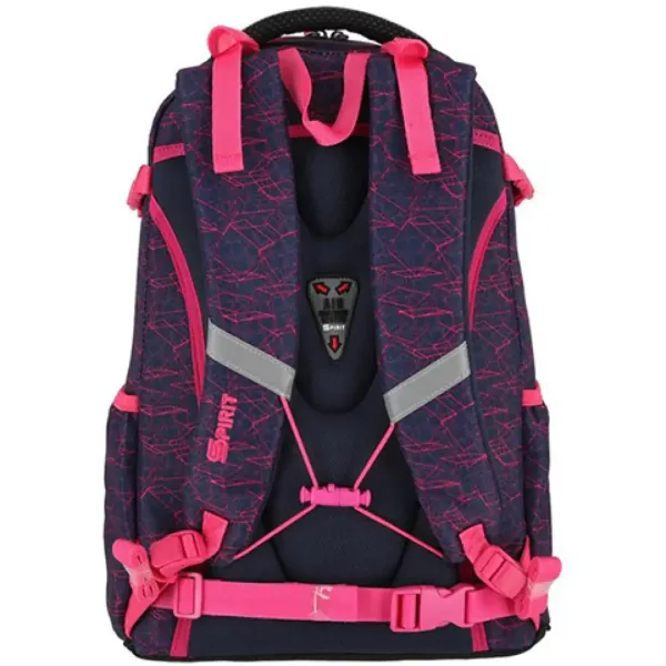 Spirit: Stringer pink geometrie model rucsac, ghiozdan formă rotundă imaginea 2