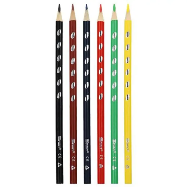 Spirit: Triunghi Classic creioane colorate 6 bucăți imaginea 2