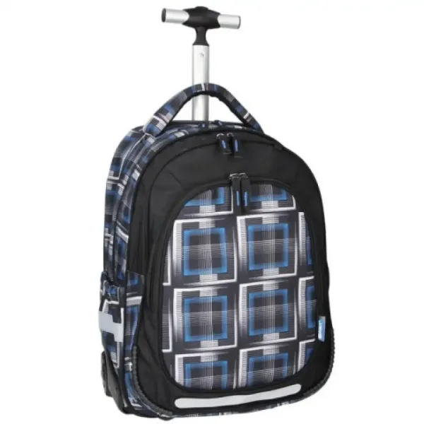 Spirit: Trolley negru albastru rucsac ghiozdan imaginea 2