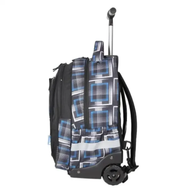 Spirit: Trolley negru albastru rucsac ghiozdan imaginea 3