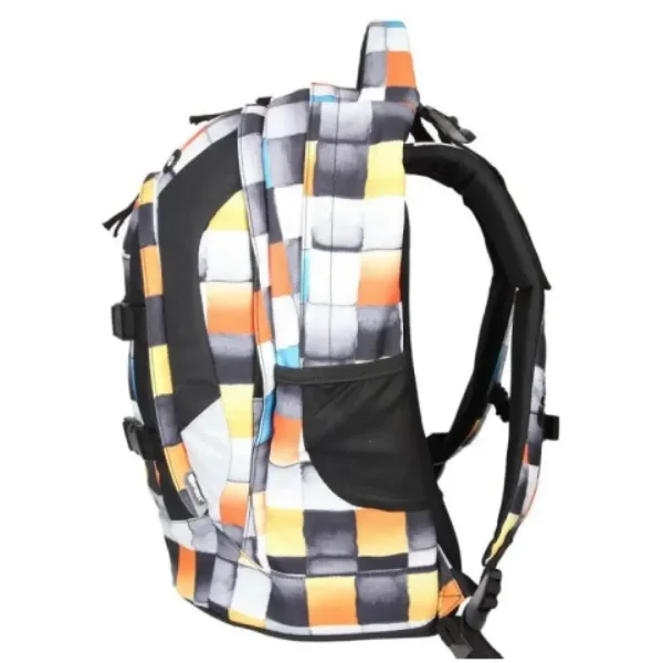Spirit: Urban în carouri ghiozdan rucsac ergonomic 46x33x22cm imaginea 3