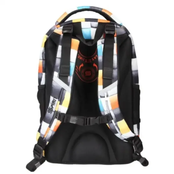 Spirit: Urban în carouri ghiozdan rucsac ergonomic 46x33x22cm imaginea 4
