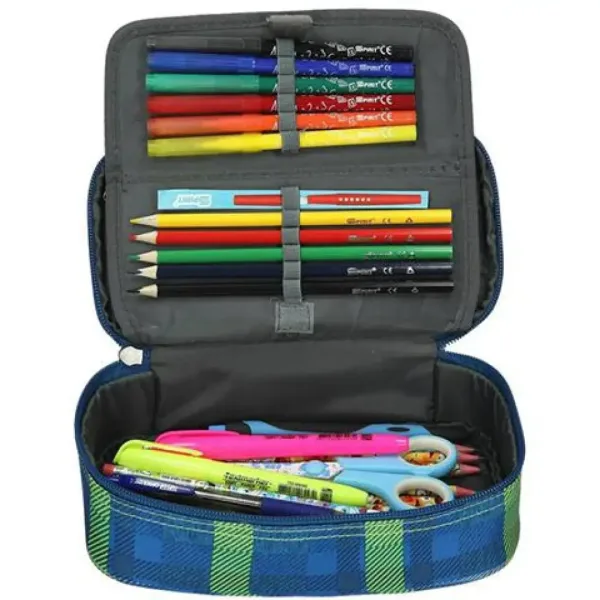 Spirit:My Bag penar oval  albastru 23x10cm imaginea 3