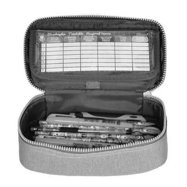 Spirit:My Bag penar oval albastru inchis-roz 23x10cm imaginea 3