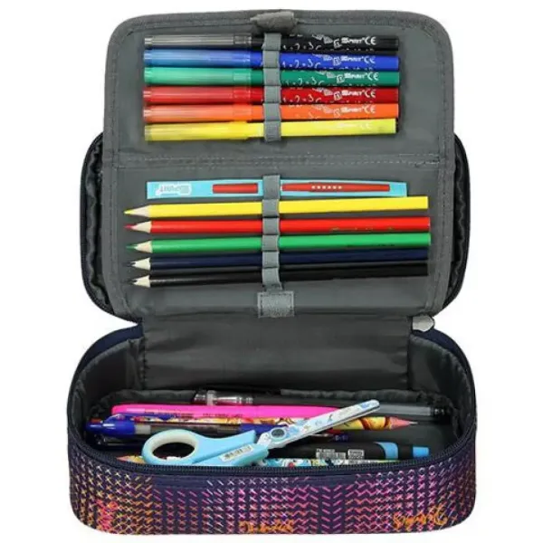 Spirit:My Bag penar oval mov 23x10cm imaginea 3