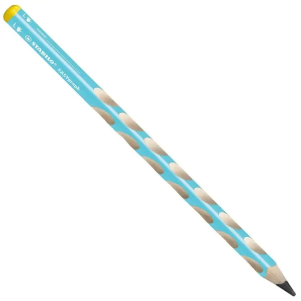 Stabilo: EASYgraph L creion grafit triunghiular 2B albastru imaginea 1