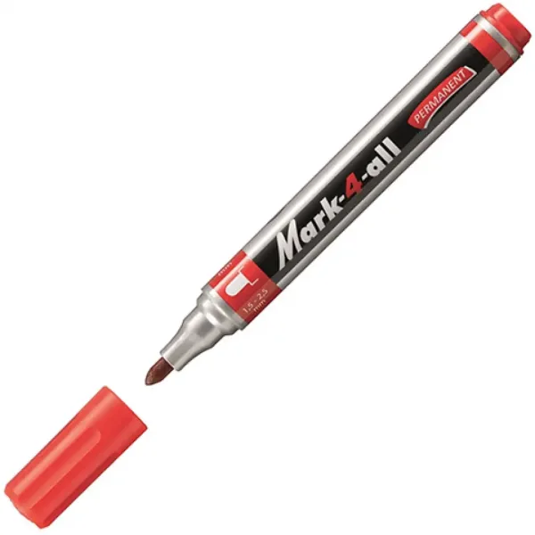 Stabilo: Mark-4-All marker cu alcool vârf rotund culoarea roșie imaginea 2