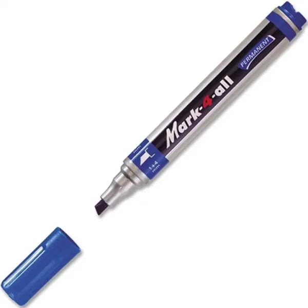 Stabilo: Mark-4-All marker cu alcool vârf tăiat culoarea albastră imaginea 2