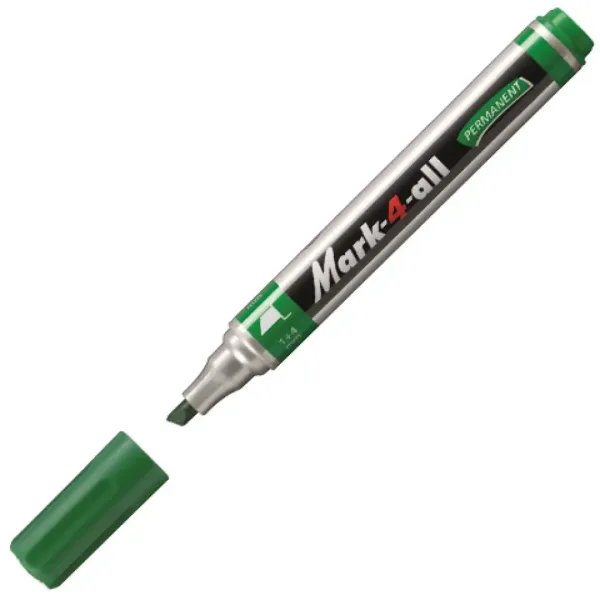 Stabilo: Mark-4-All vârf tăiat marker cu alcool culoarea verde imaginea 2