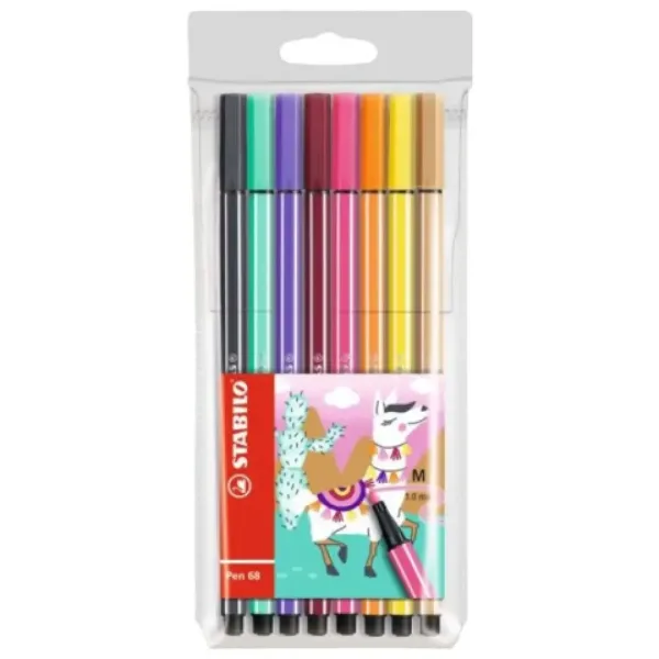 Stabilo: Pen 68 lamă set 8 bucăți colorat imaginea 1