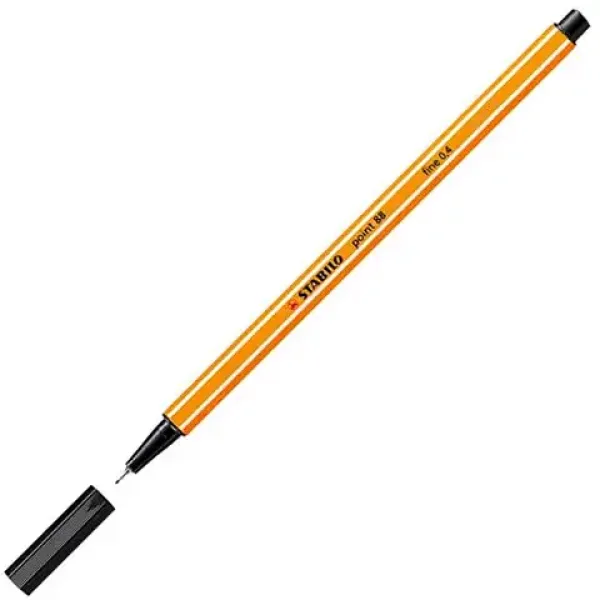 Stabilo: Point 88 fine 0,4mm culoarea neagră imaginea 2