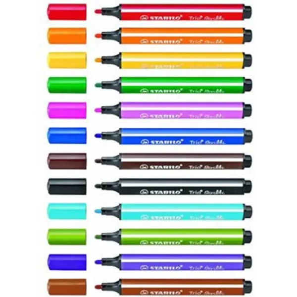 Stabilo: Trio Scribbi set marker de masă 12bc imaginea 2