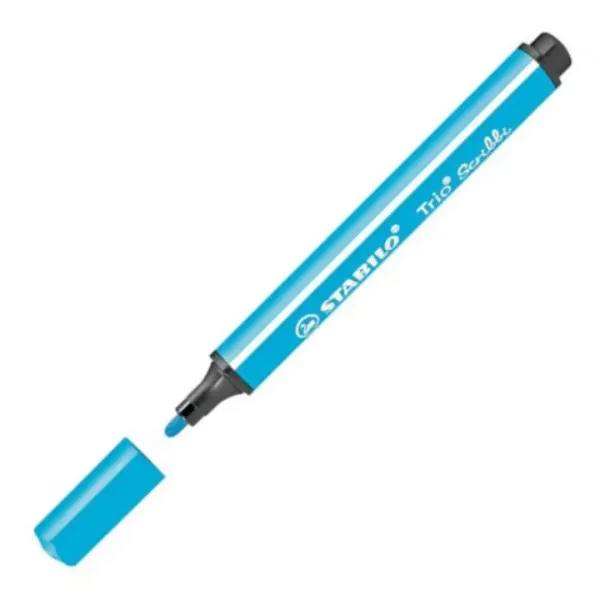 Stabilo: Trio Scribble triunghi marker albastru deschis culoare imaginea 2