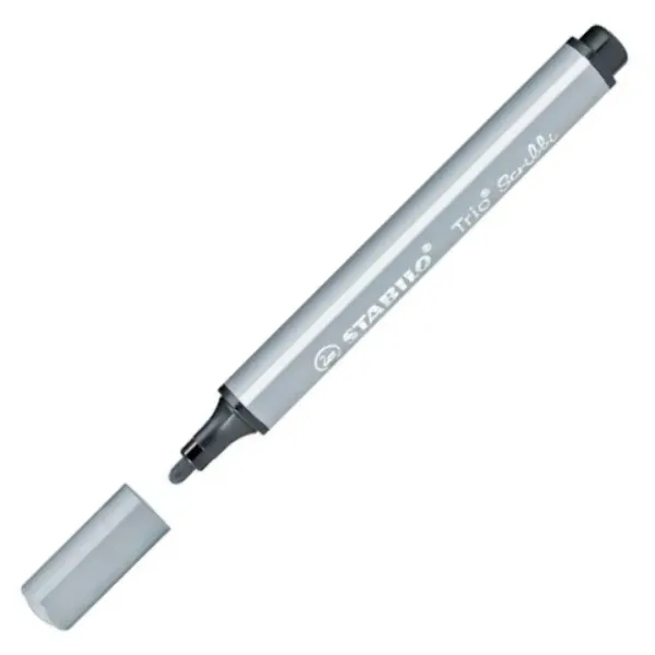 Stabilo: Trio Scribble triunghi marker culoare gri deschis imaginea 2