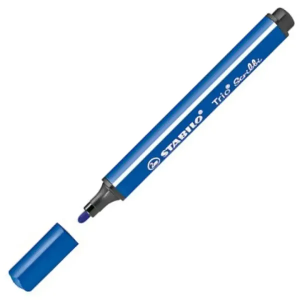 Stabilo: Trio Scribble triunghi marker culoarea albastră imaginea 2