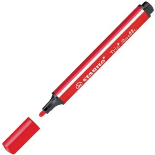 Stabilo: Trio Scribble triunghi marker culoarea roșie imaginea 2