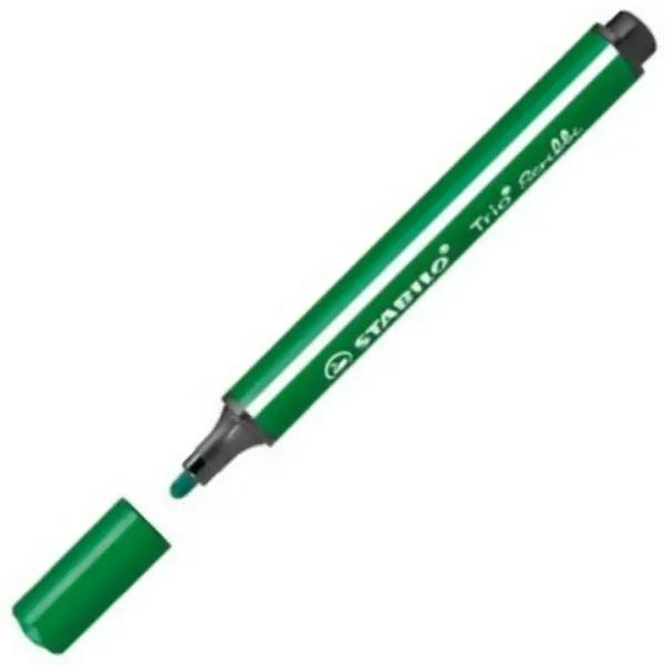 Stabilo: Trio Scribble triunghi marker verde închis culoare imaginea 2
