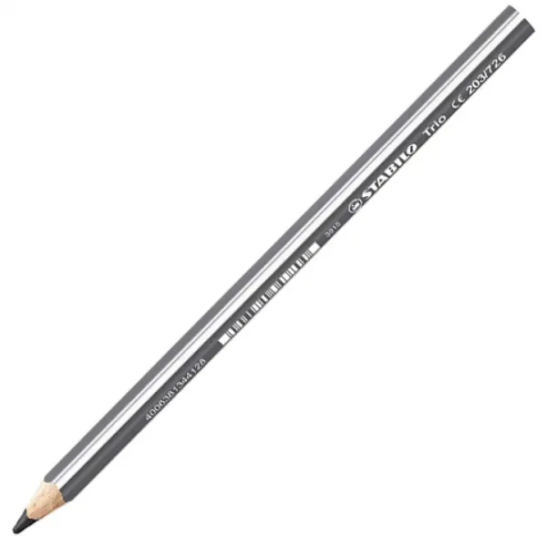 Stabilo: Trio Thick gros gri creion colorat triunghiular 1buc imaginea 1