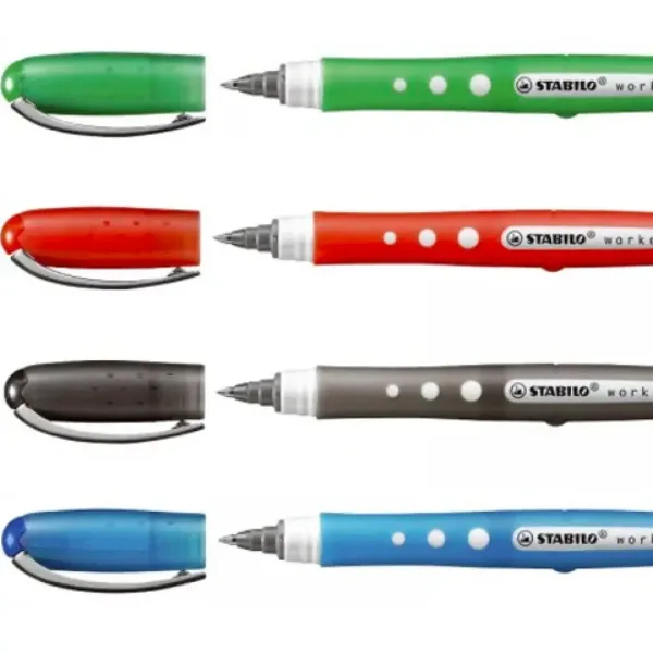 Stabilo: Worker Colorful roller set 4bc 0,5mm imaginea 2