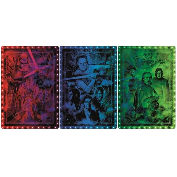 Star Wars Episodul Metamorfic VII-VIII-IX puzzle de 520 de piese cu ramă și iluminare RGB LED - Clementoni imaginea 2