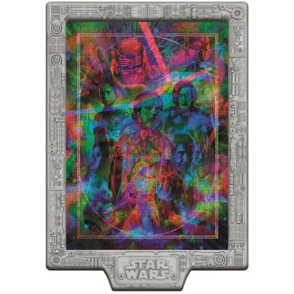 Star Wars Episodul Metamorfic VII-VIII-IX puzzle de 520 de piese cu ramă și iluminare RGB LED - Clementoni imaginea 3