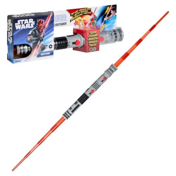 Star Wars Sabie cu Lame Duble: Sabia Electronică a lui Darth Maul - Hasbro imaginea 2