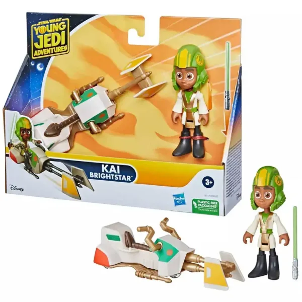 Star Wars: Young Jedi Adventures - Kai Brightstar 7,5cm - Hasbro imaginea 2