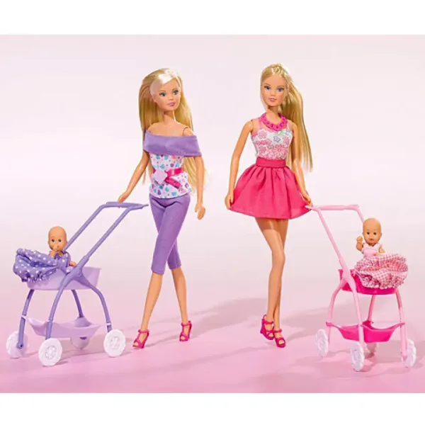 Steffi Love: Păpușă cu cărucior în 2 variante - Simba Toys imaginea 4