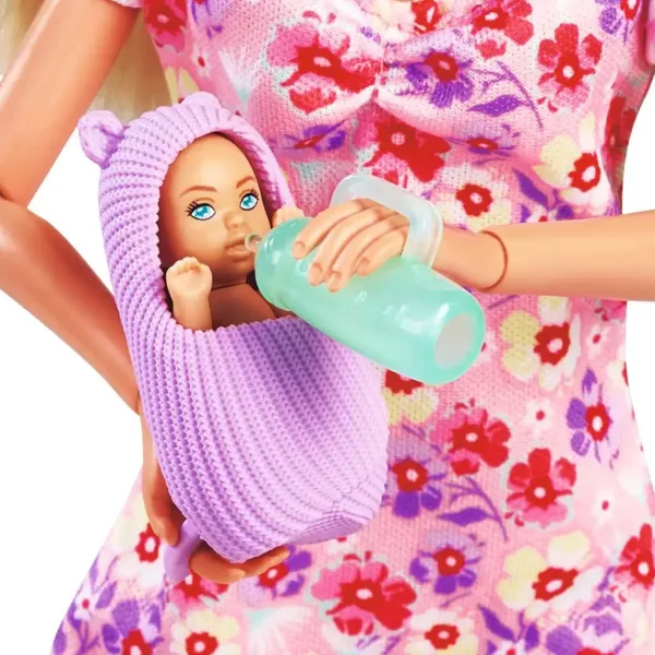 Steffi Love: Steffi gravidă cu pătuț și accesorii - Simba Toys imaginea 4