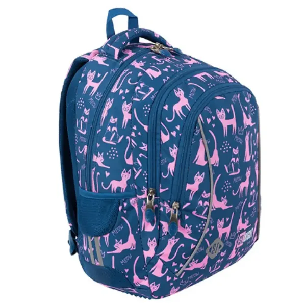 St.Right Lazy Cats trei compartimente rucsac, ghiozdan 39x27x17cm imaginea 2