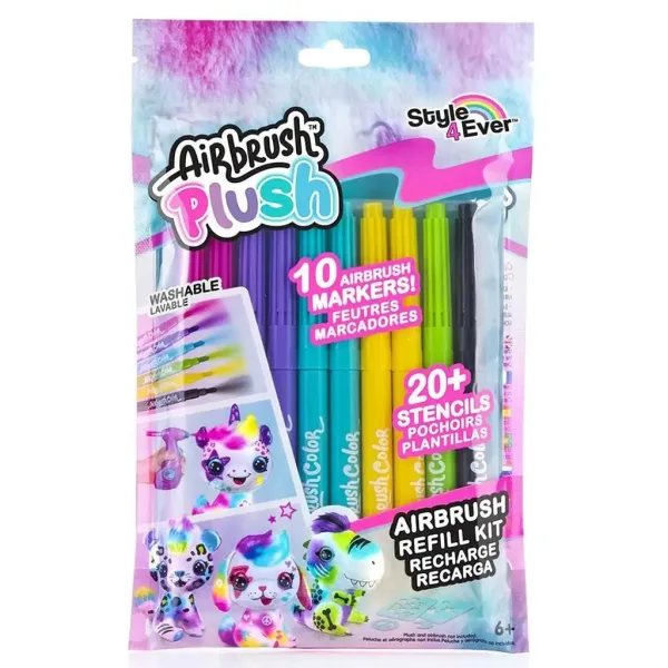 Style4Ever Markere colorabile pentru animale de pluș 10bucăți imaginea 1