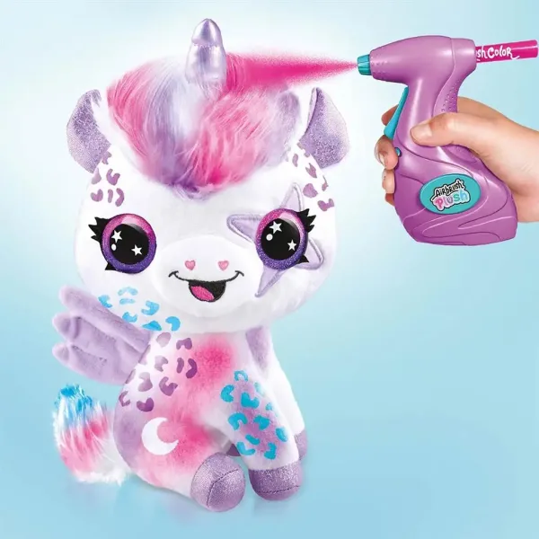Style4Ever Set de pluș colorabil unicorn care luminează în întuneric imaginea 5