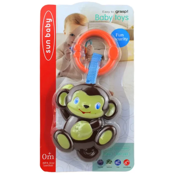 Sun Baby: Maimuță veselă bebeluș zornăitoare imaginea 4