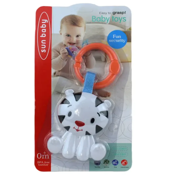 Sun Baby: Tigru alb vesel fără BPA pentru bebeluși imaginea 4