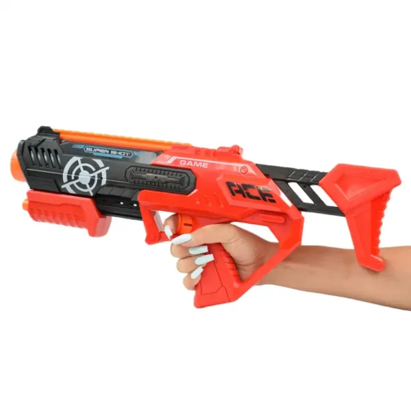 Super Shoot: Pistol manual cu cartușe 47cm imaginea 4