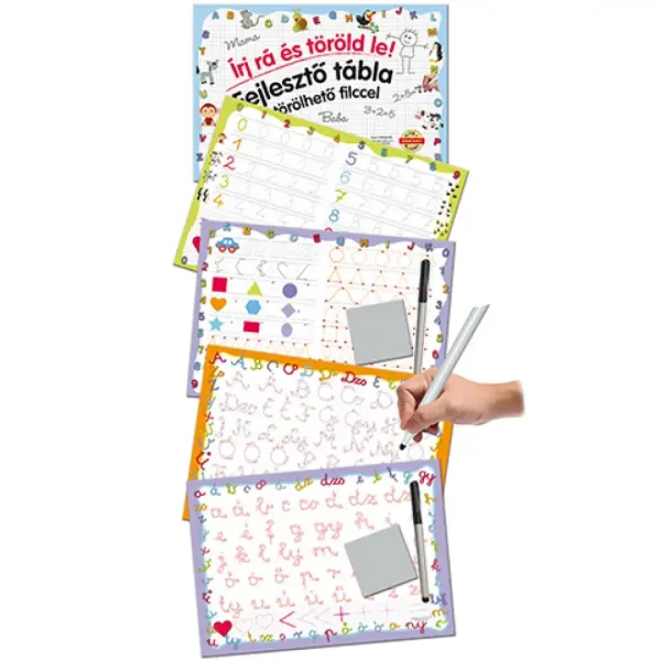 Tablă de desen pentru dezvoltarea abilităților cu marker șters: Numere - D-Toys imaginea 3