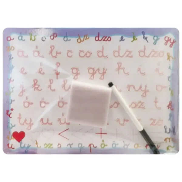 Tablă de desen pentru dezvoltarea abilităților cu marker șters: Litere - D-Toys imaginea 2