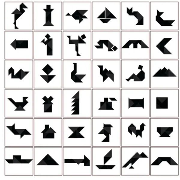Tangram joc geometric - Piatnik imaginea 3