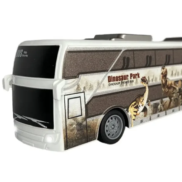 Telecomandă RC Jurassic City Autobuz cu lumină 27MHz 1/32 scară 25cm imaginea 2