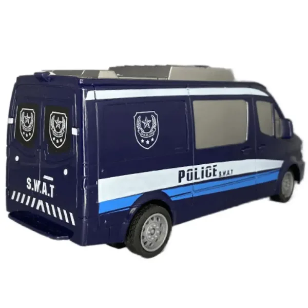 Telecomandă RC SWAT Microbuz de politie cu lumină 27MHz scară 1/32 25cm imaginea 2