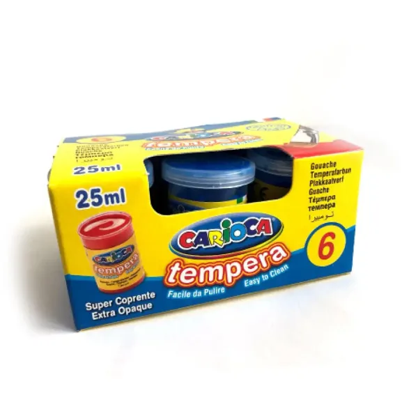 Tempera albastră în tub 6x35g - Carioca imaginea 2
